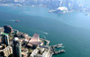 鸟瞰位于九龙半岛南端的香港文化中心